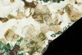 Gemmy Heulandite Crystals on Mordenite - Maharashtra, India #195588-1